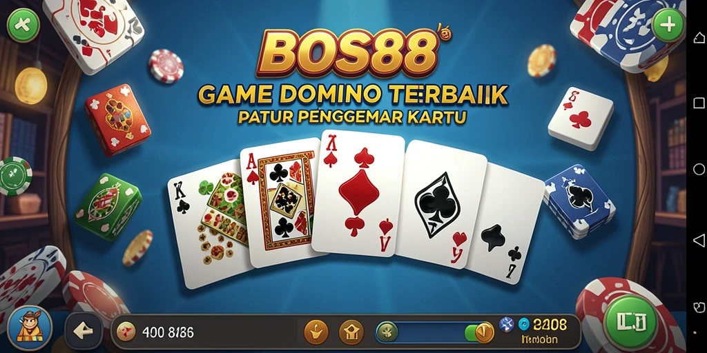 Tampilan menarik dari gameplay Domino yang seru dan interaktif.