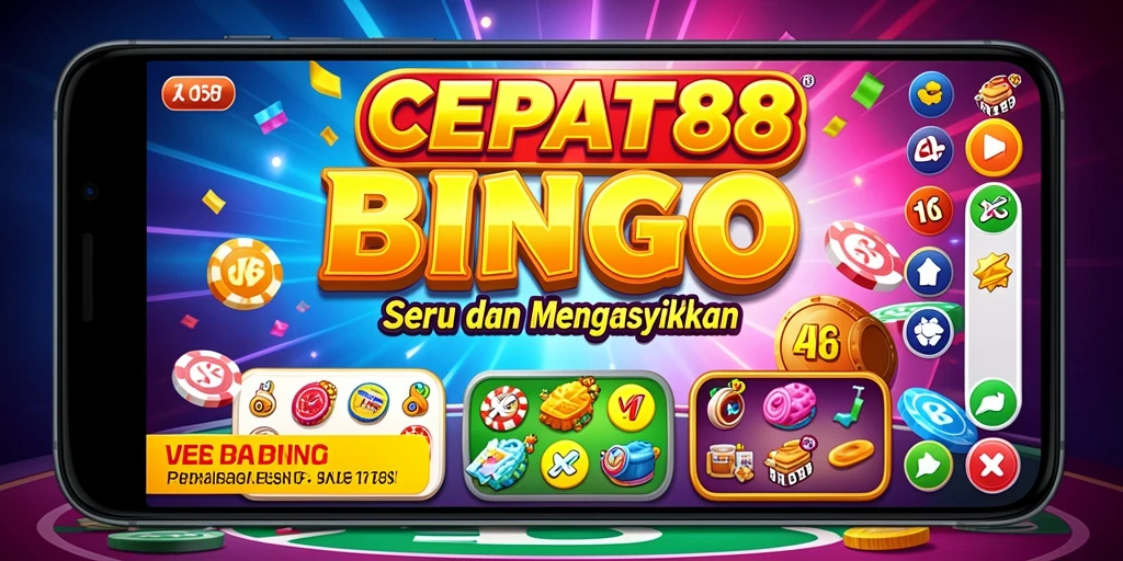 Screenshot utama CEPAT88 menampilkan permainan Bingo yang seru dan penuh warna.