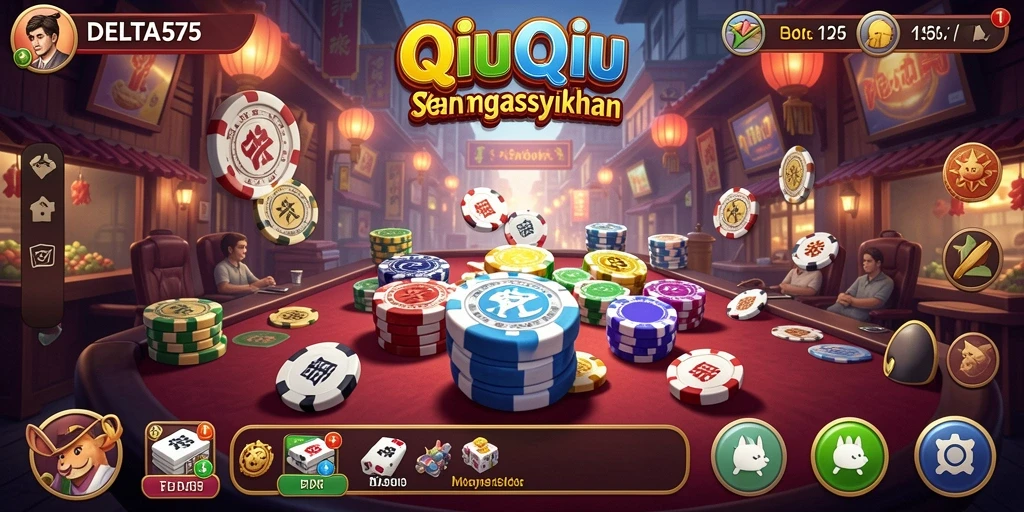 Tampilan gameplay QiuQiu yang menarik di DELTA575.