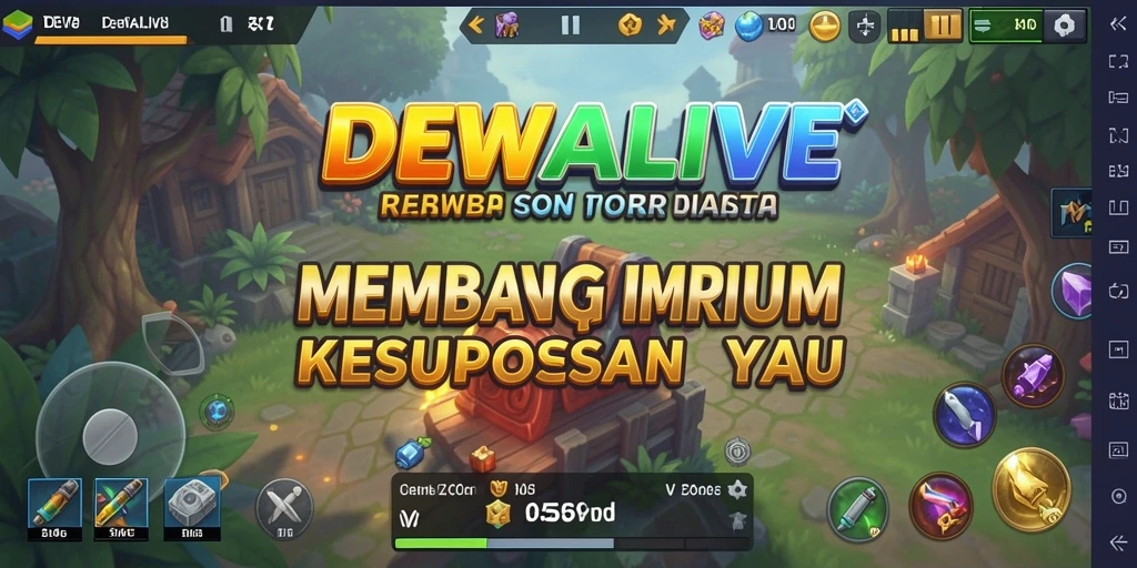 Screenshot utama DEWALIVE menampilkan gameplay bisnis yang seru.