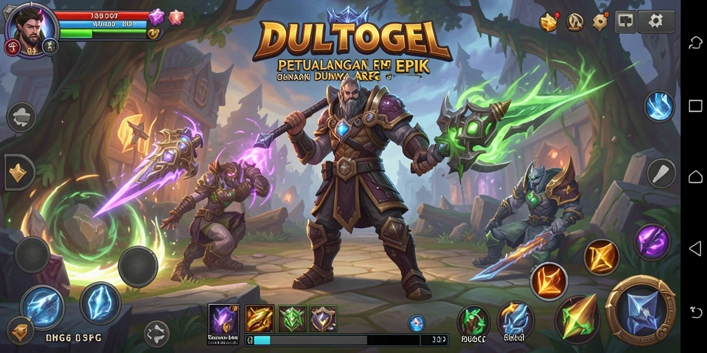 Gameplay seru dalam DULTOGEL dengan petualangan epik.