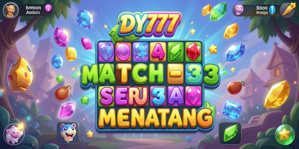 Tampilan gameplay seru dari DY777 saat mencocokkan item.