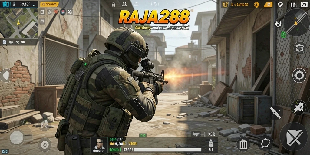 Tampilan gameplay mendebarkan dari <strong>RAJA288</strong> dengan aksi intens.