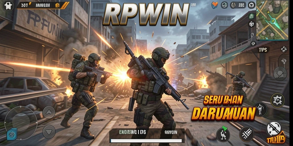 Tangkapan layar RPWIN menampilkan aksi seru dalam pertempuran TPS.