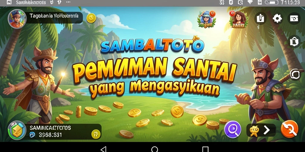 Screenshot gameplay <strong>SAMBALTOTO</strong> menampilkan tampilan yang cerah dan menarik.
