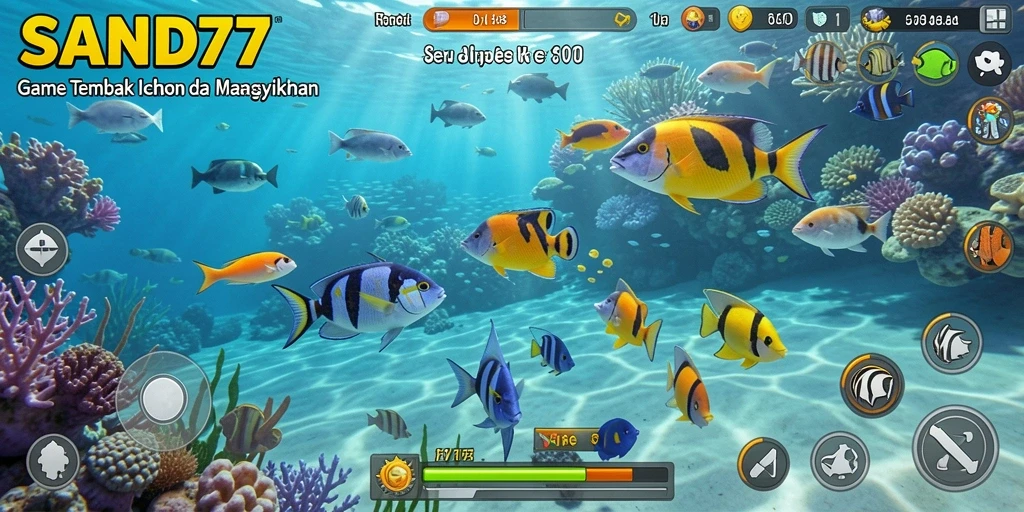 Gameplay Tembak Ikan yang seru dan menantang di SAND77.