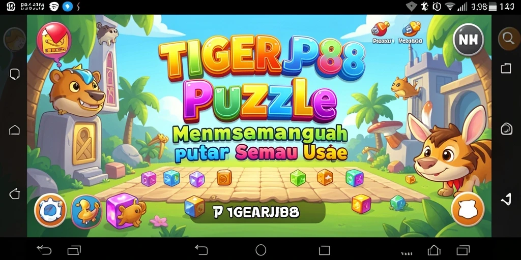 Tampilan seru dari gameplay Puzzle TIGERJP88 menunjukkan tantangan menarik.